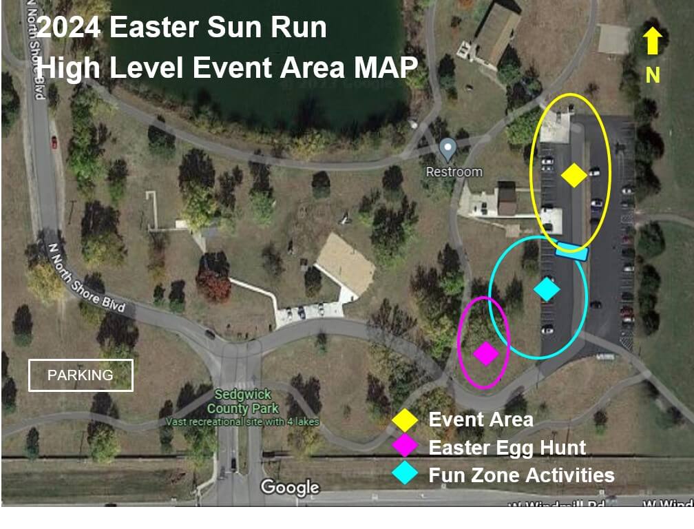 Easter sun run event map